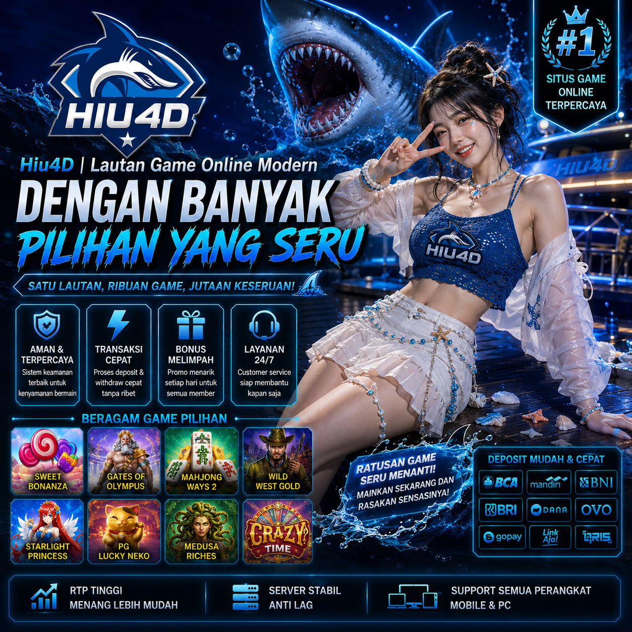 Hiu4D | Lautan Game Online Modern dengan Banyak Pilihan yang Seru