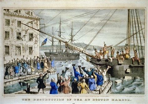  Boston Tea Party; Amerikan kolonistien protesti Britannian veronmaksua vastaan, 1773